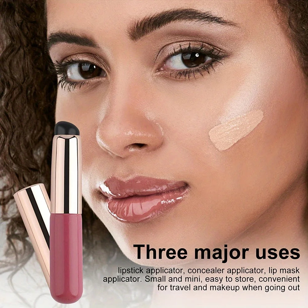 Portable Silicone Lip Brush with Cover