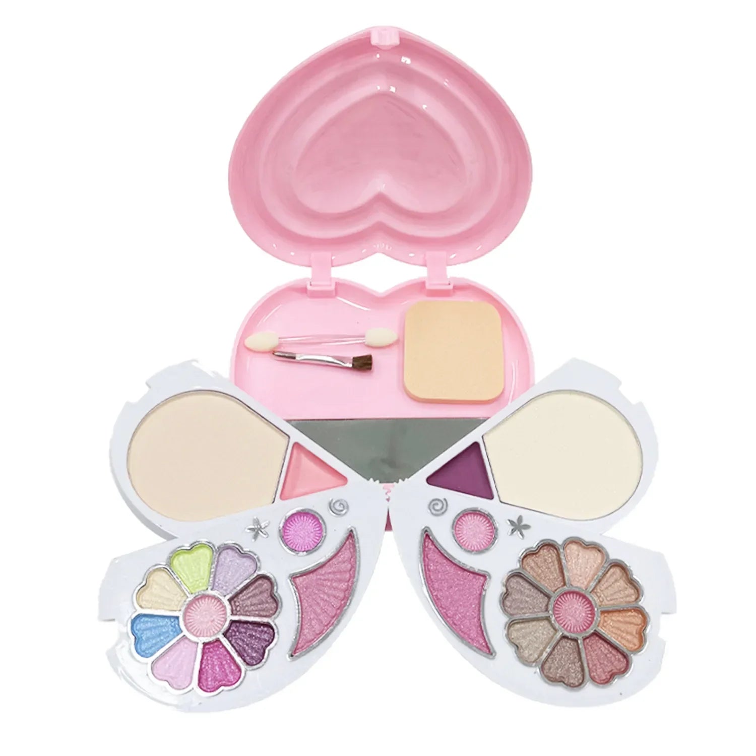 26-Color Makeup Kit: Face, Eyes, Lips & Brushes Set for Girls
