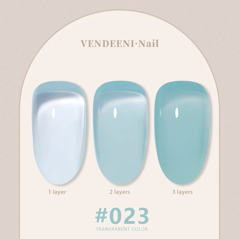 Vendeeni 24 Colors Jelly Gel Nail Polish Nude Pink 15ml