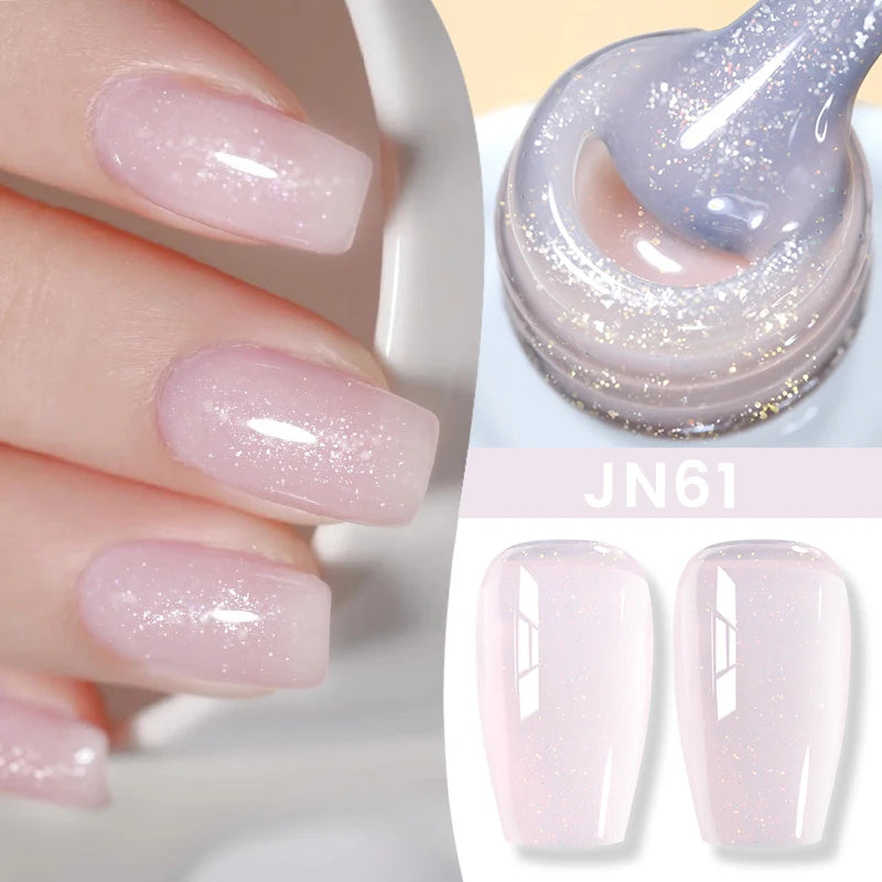 BORN PRETTY Jelly Nude Gel Nail Polish 10ml Light Pink