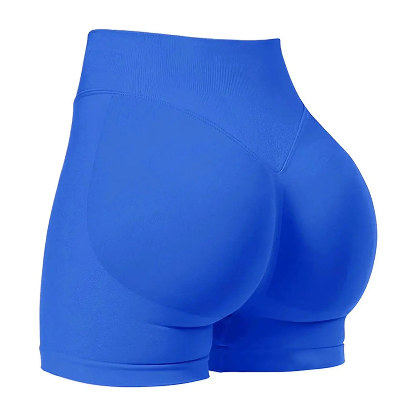 Women’s Low Ribbed Band Scrunch Bum Seamless Gym & Yoga Shorts Vervelle