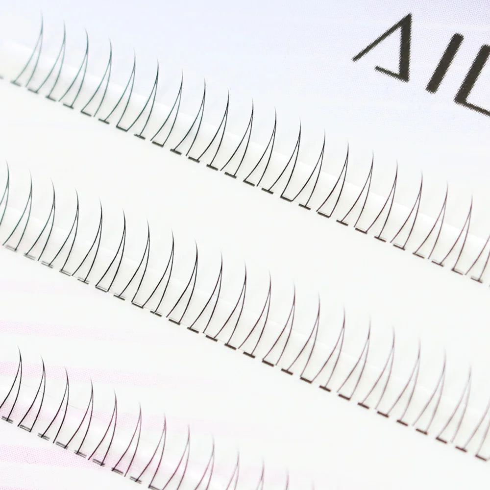 J Curl V-Shape Black Under Eyelashes Natural Manga Lashes
