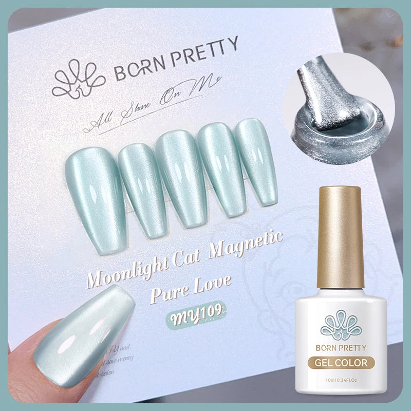 BORN PRETTY 10ml Silver Cat Magnetic Gel Nail Polish