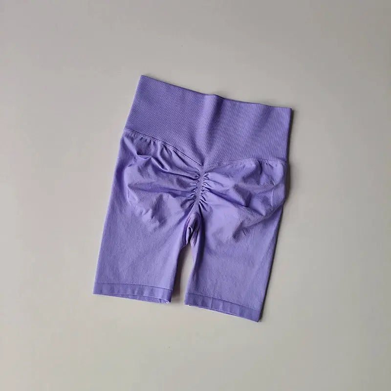 Women High Waist Yoga Shorts Hip-Lifting Quick-Dry Fitness Gym Pants Vervelle