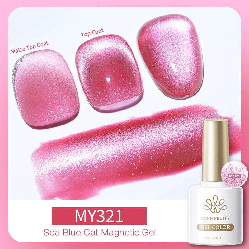 BORN PRETTY 10ml Silver Cat Magnetic Gel Nail Polish