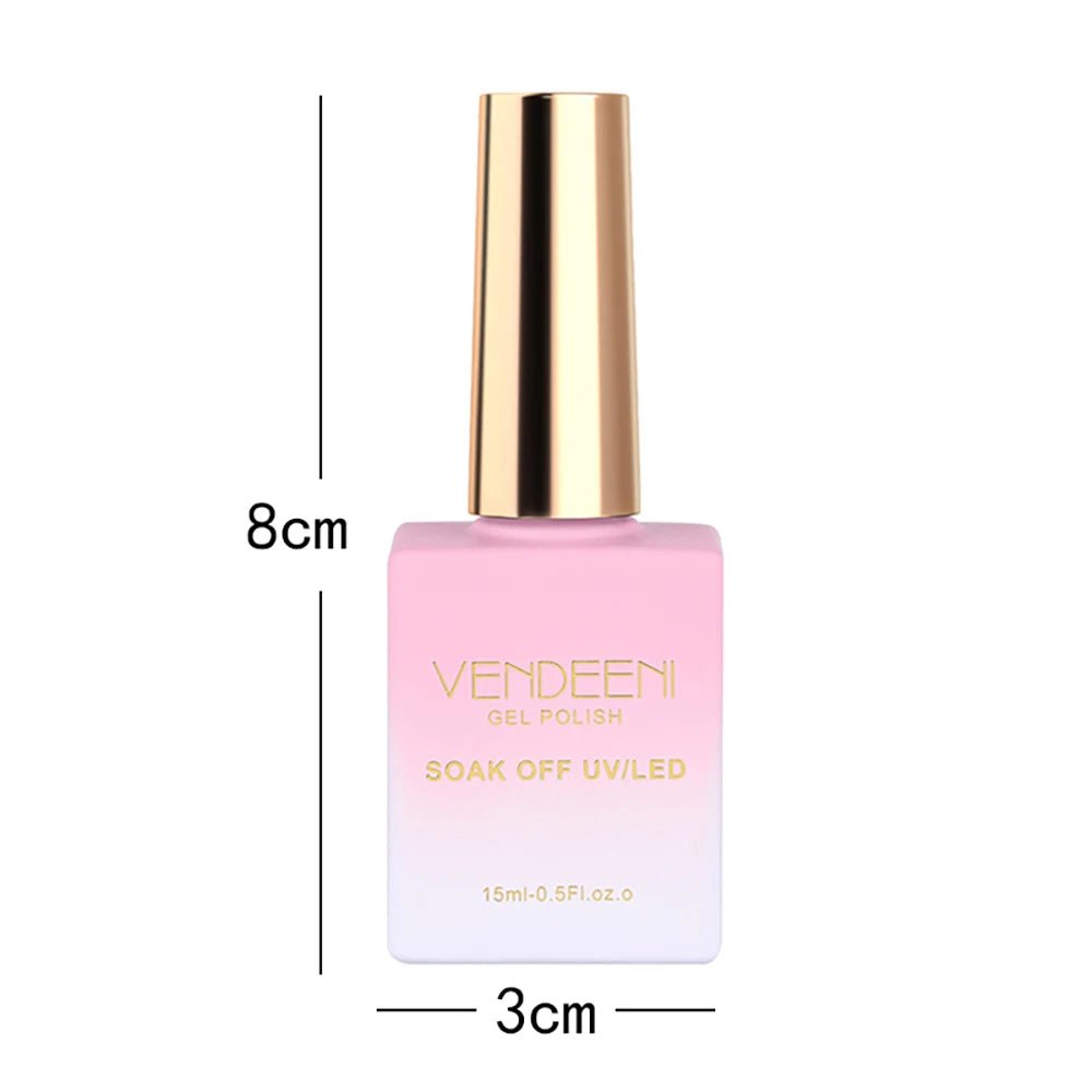 Vendeeni 24 Colors Jelly Gel Nail Polish Nude Pink 15ml