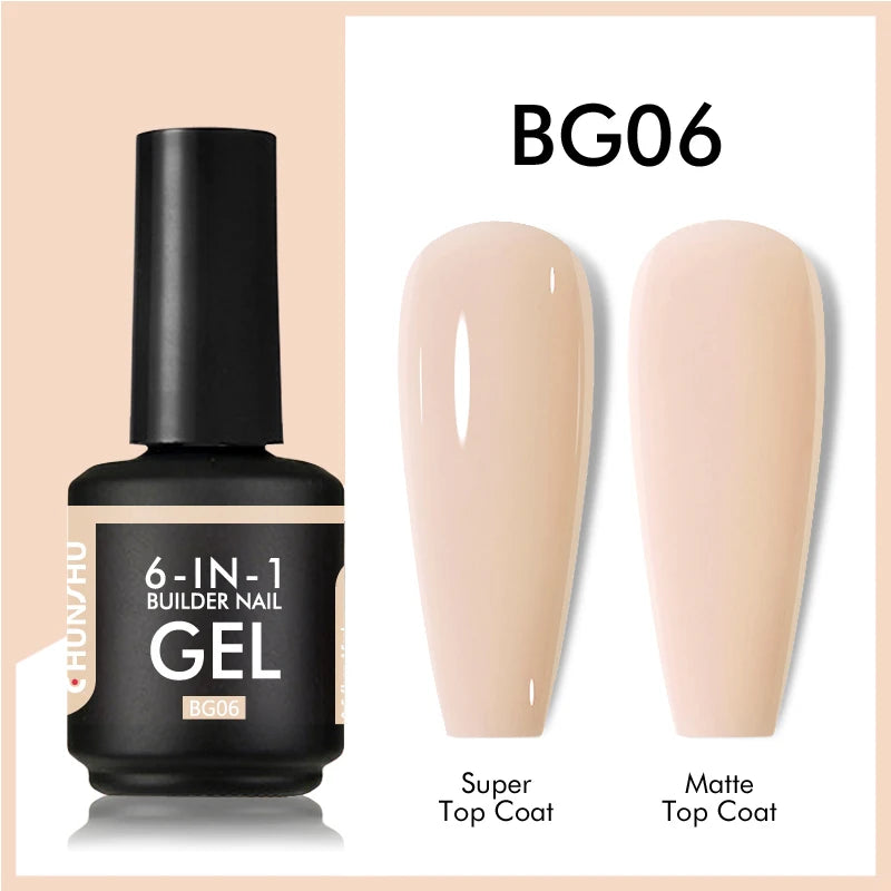 CHUNSHU 6-in-1 Extension UV Gel Polish 15ml Builder Gel