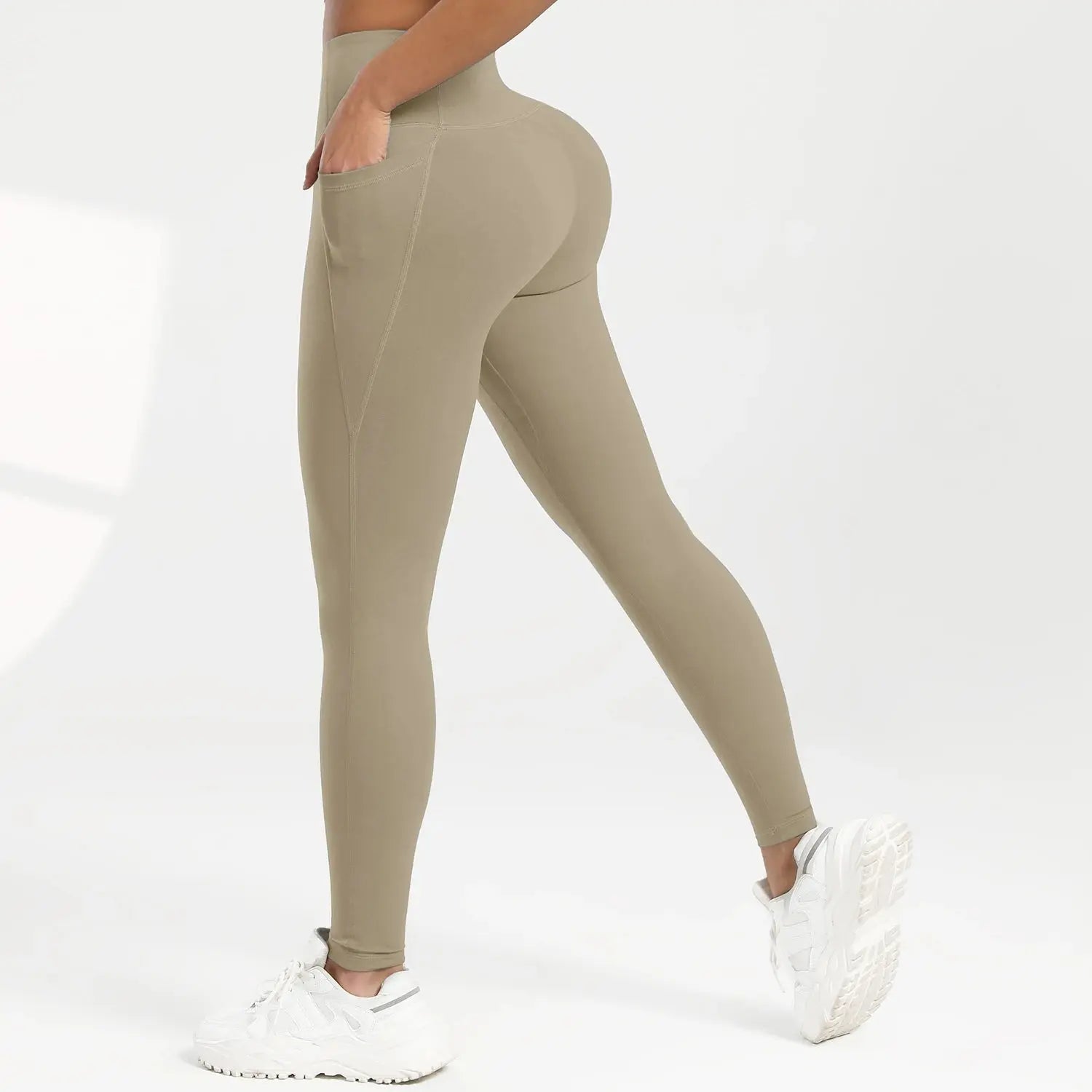 Women High Waist Leggings with Pockets All-Season Yoga Fitness Pants Vervelle
