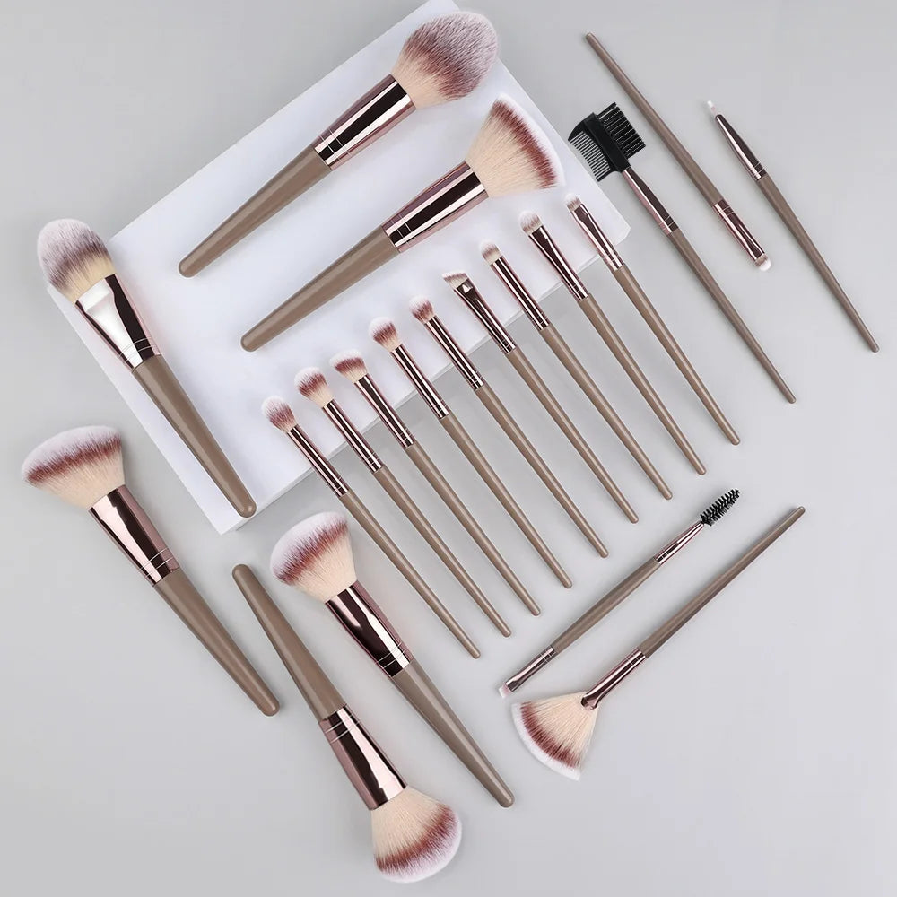 Makeup Brush Set with Storage Box Vervelle