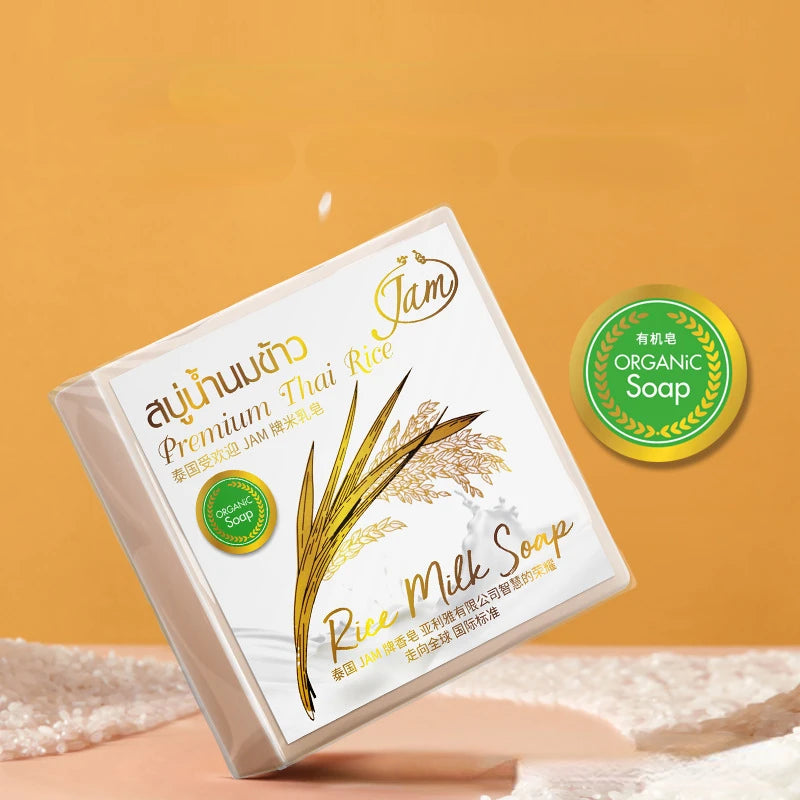 Gold JAM Rice Milk Soap 65g – Handmade Thai Goat Milk Soap