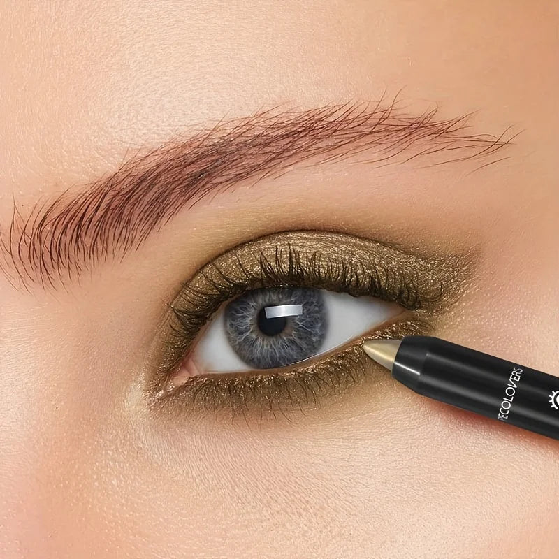 Pearlescent Eyeshadow Pencil Stick Shimmer Black & Grey