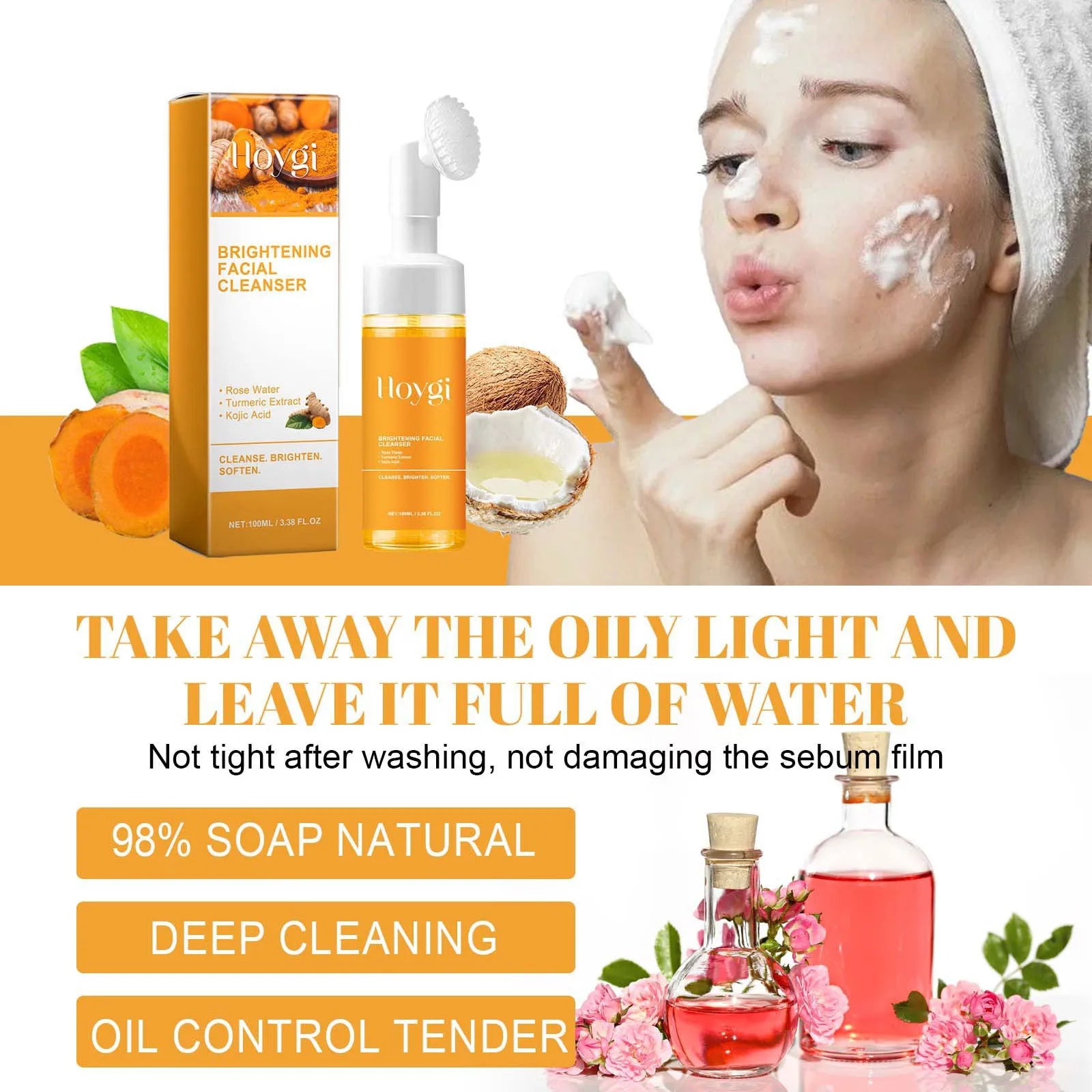 Turmeric Cleanser Oil Control Dark Spot Removal Cream