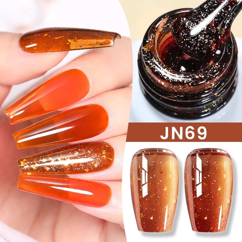 BORN PRETTY Jelly Nude Gel Nail Polish 10ml Light Pink