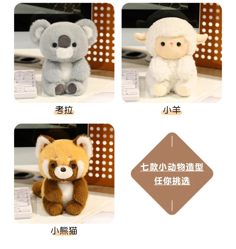 Cute Sitting Animal Plush Set Vervelle