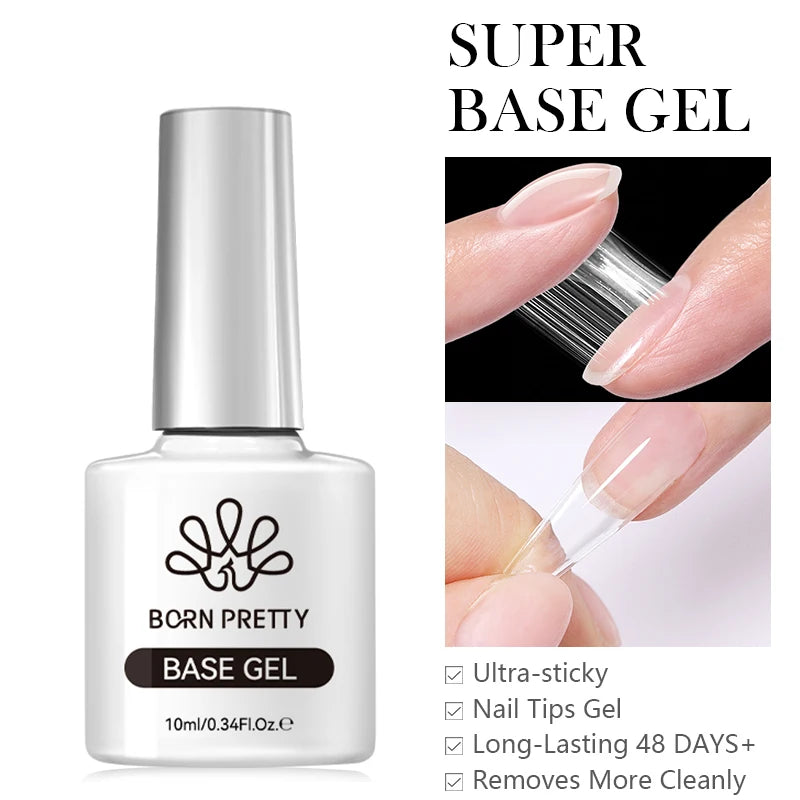 BORN PRETTY Jelly Nude Gel Nail Polish 10ml Light Pink