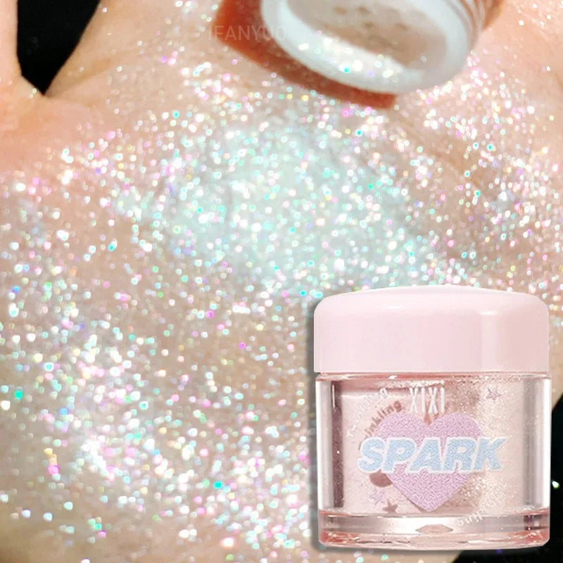3 Colors Glitter Highlighters Powder Diamond Shimmer Eye Shadow
