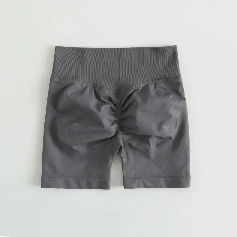 Women’s Low-Ribbed Band Gym Shorts – Scrunch Bum, Seamless Yoga & Biker Vervelle