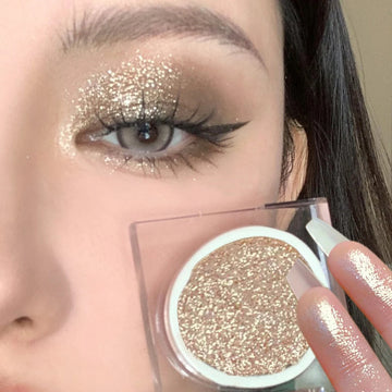 Single Color Pearlescent Eyeshadow Earth Tone Waterproof