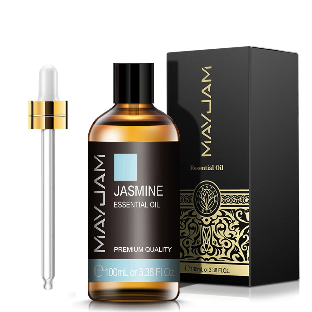 MAYJAM Essential Oils 100ml – Peppermint, Lavender & Lemongrass for Diffuser, Massage & Relaxation