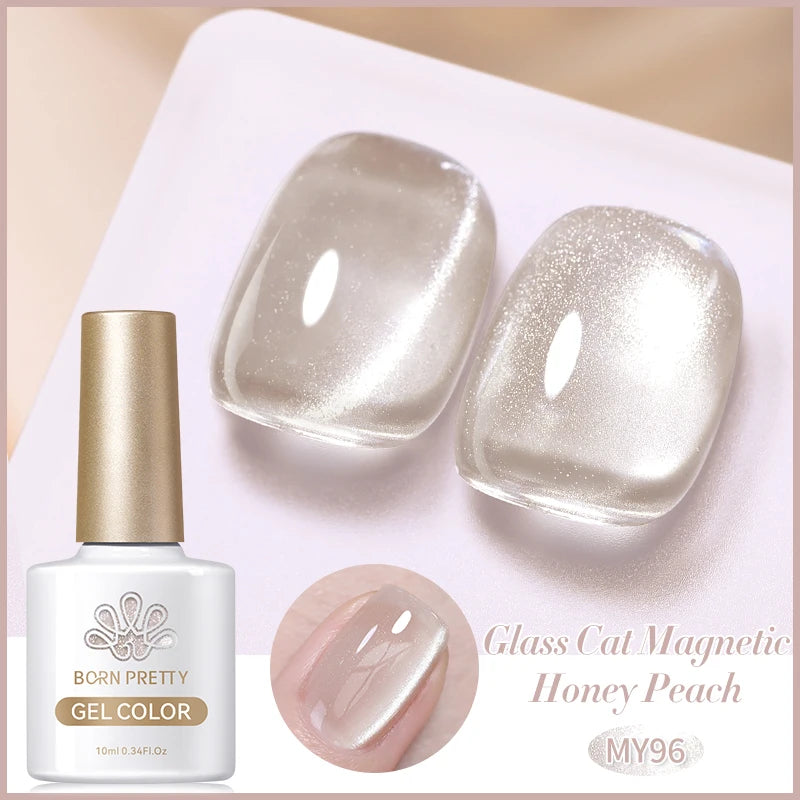 BORN PRETTY 10ml Rainbow Purple Cat Eye Gel Nail Polish