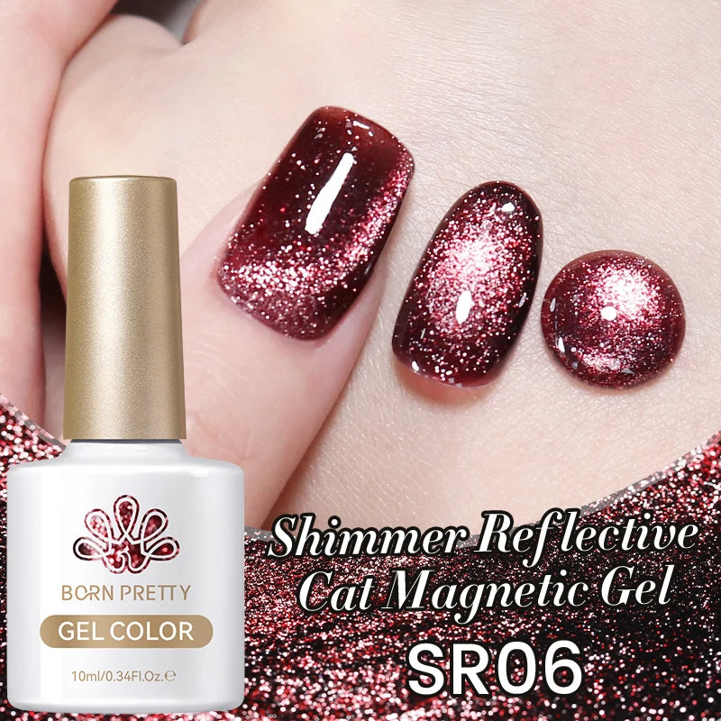 BORN PRETTY 10ml Silver Cat Magnetic Gel Nail Polish