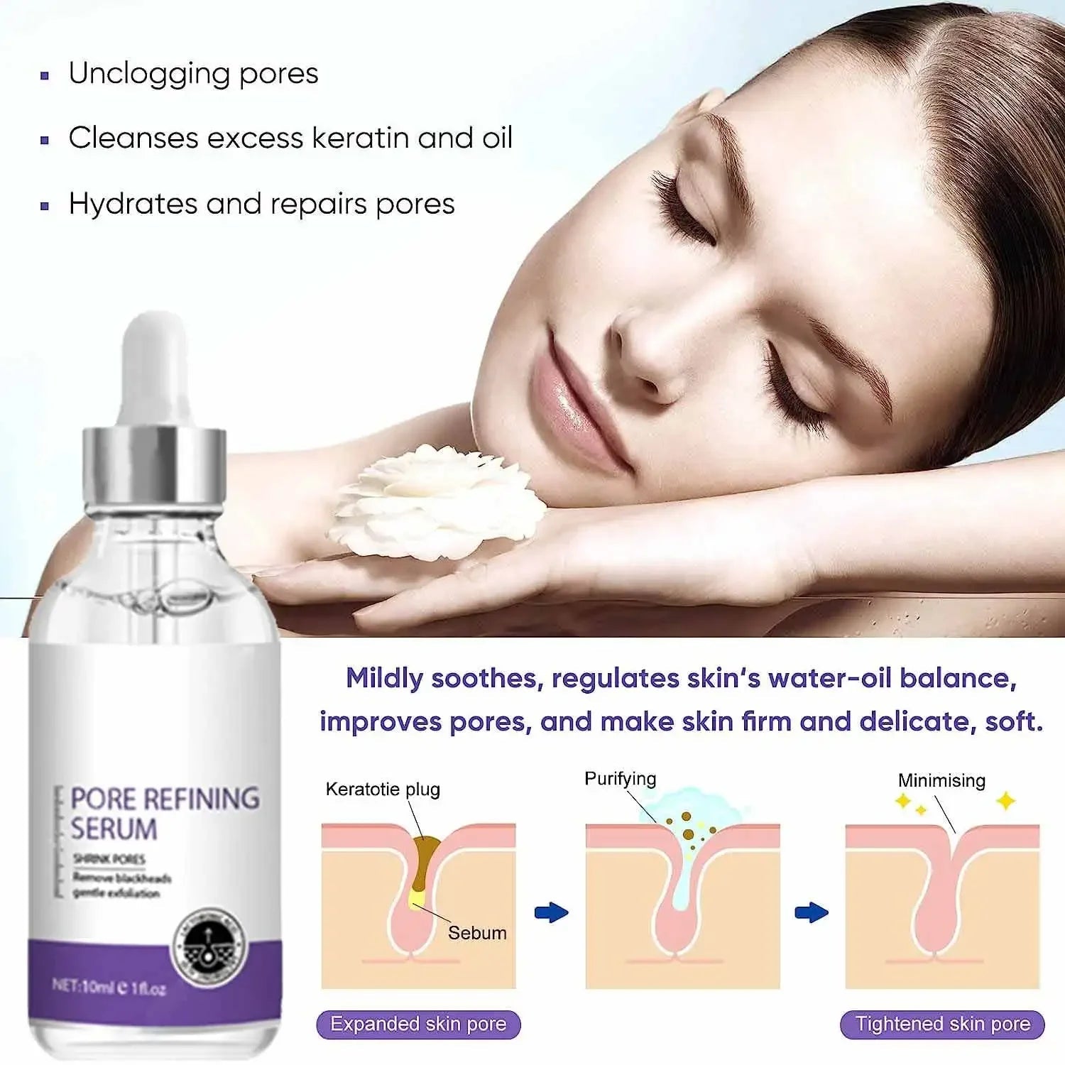 Pore Shrinking Serum Tightening Essence Firm Skin Vervelle