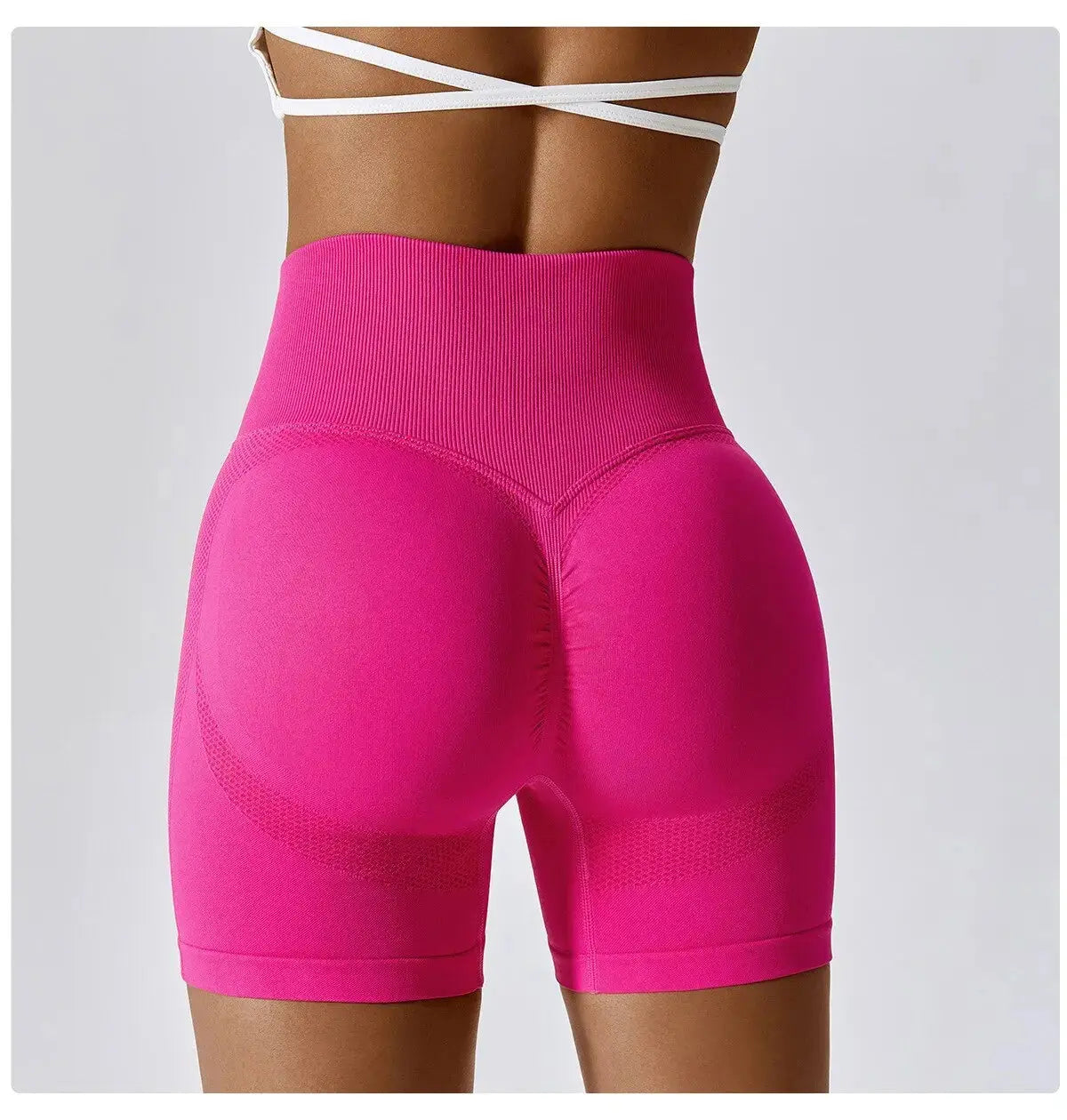 Women’s High-Waist Seamless Sports Shorts – Push-Up Gym, Yoga & Fitness Vervelle