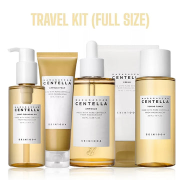 Korea SKIN1004 Centella Asiatica Ampoule Facial Essence, Pore Cleansing Oil Double Cleansing, Centella Asiatica Foaming Cleanser