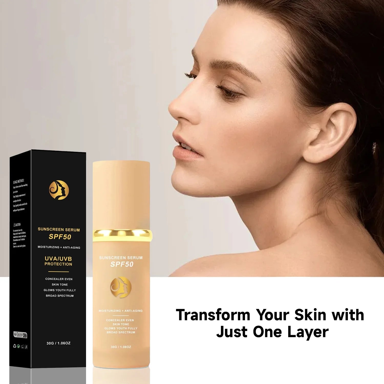 4-in-1 Liquid Foundation SPF 50 Full Coverage Concealer