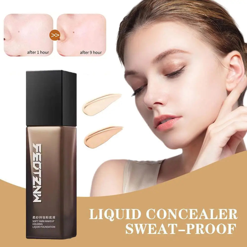 Feotznw Soft Yarn Makeup Foundation Liquid Skin Care Foundation