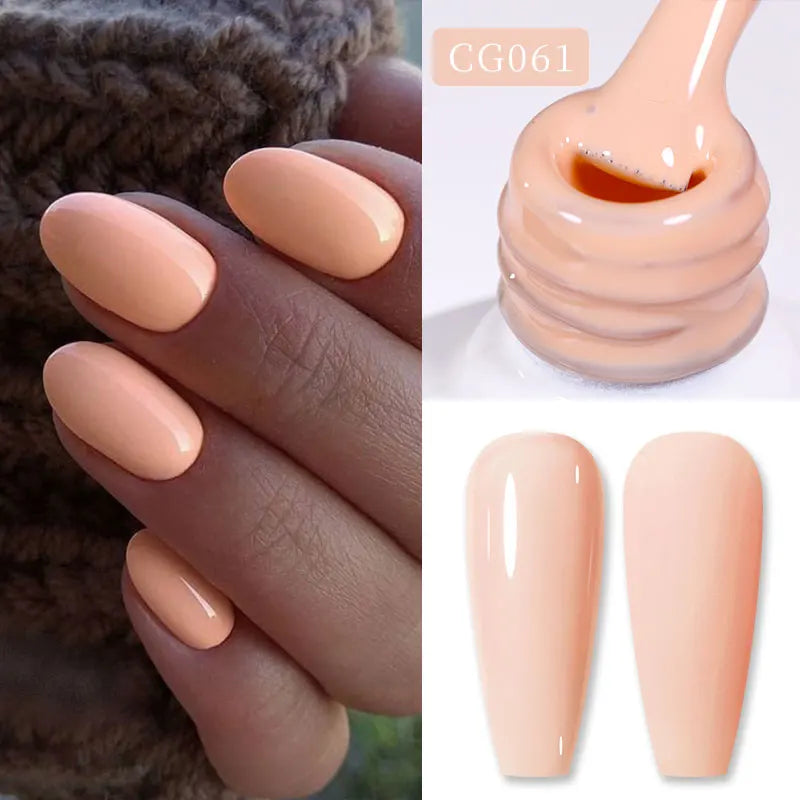 BORN PRETTY Jelly Nude Gel Nail Polish 10ml Light Pink