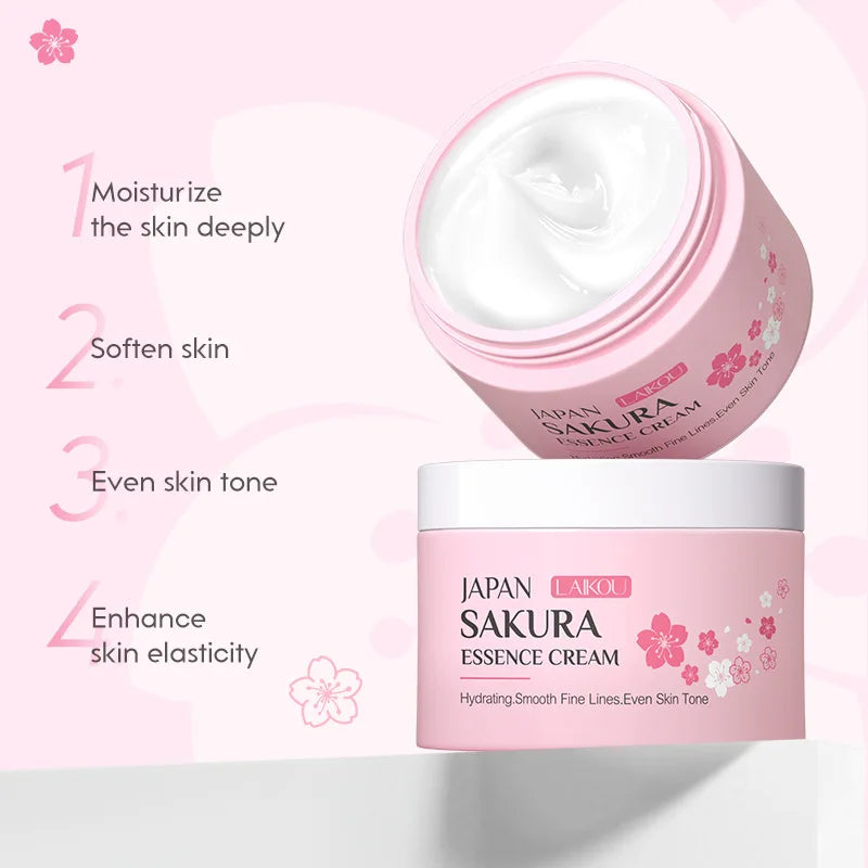 9pcs Facial Products Kit Sakura Skin Care Set Facial Cleanser Face Cream