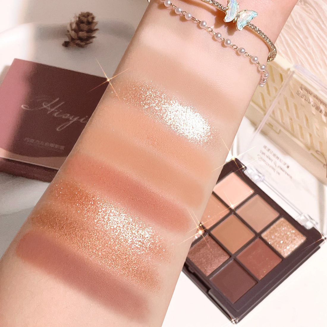 Eyeshadow palette, nine-color chocolate eyeshadow palette