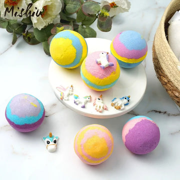 Essential Oil Bath Balls - 6-Color Bubble Bath Set 105g