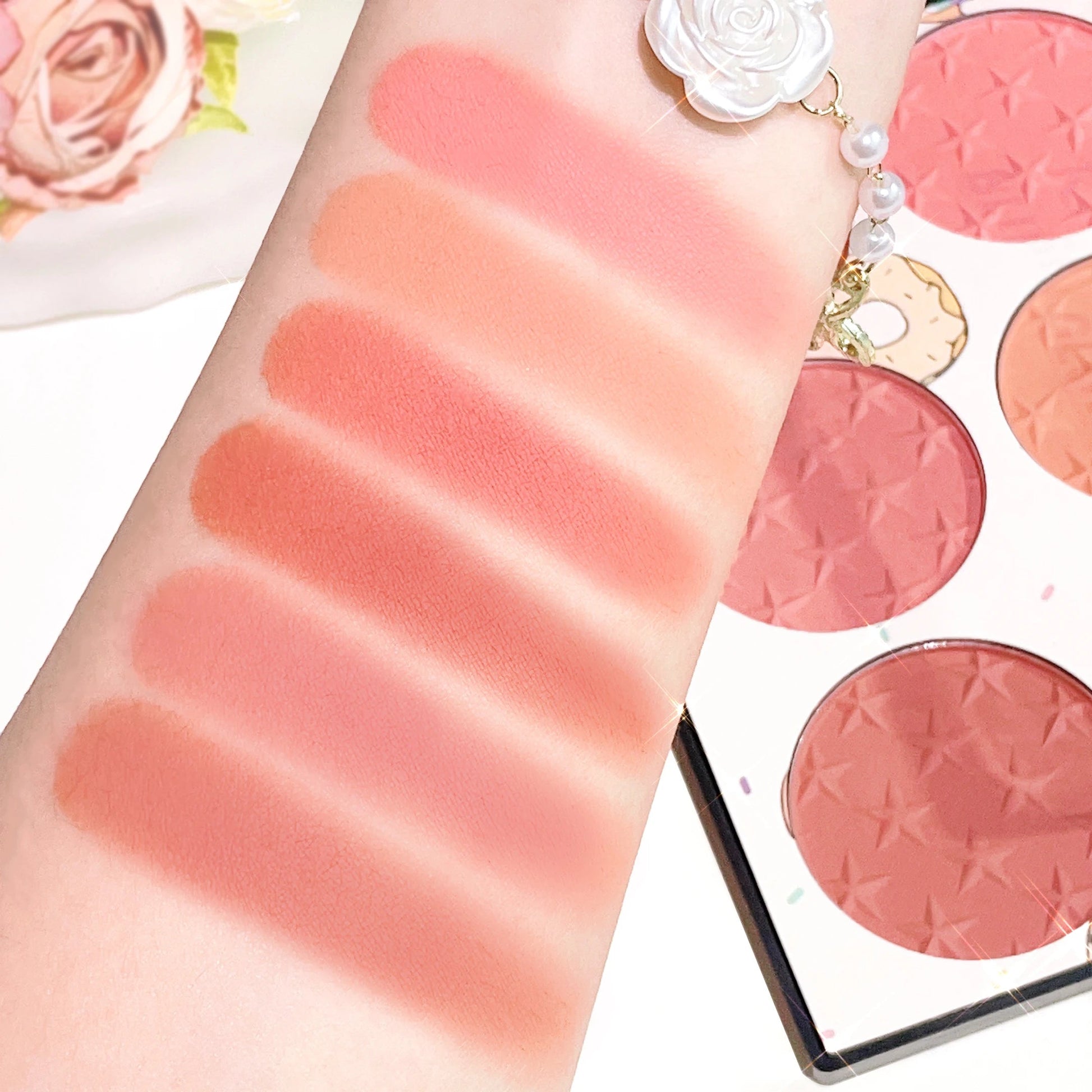 6-Color Blush Palette – Matte, High Pigment, Long-Lasting Vervelle