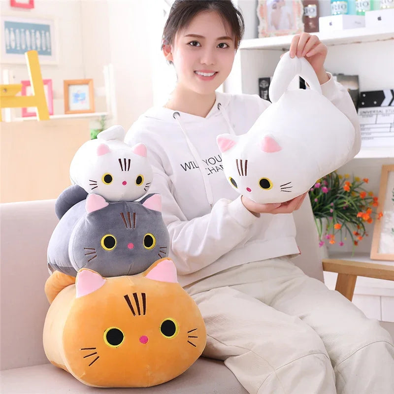 Kawaii Cat Plush Pillow Vervelle