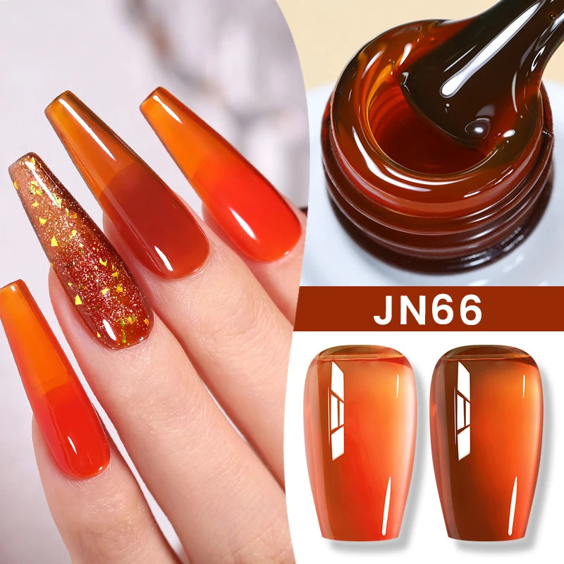 BORN PRETTY Jelly Nude Gel Nail Polish 10ml Light Pink