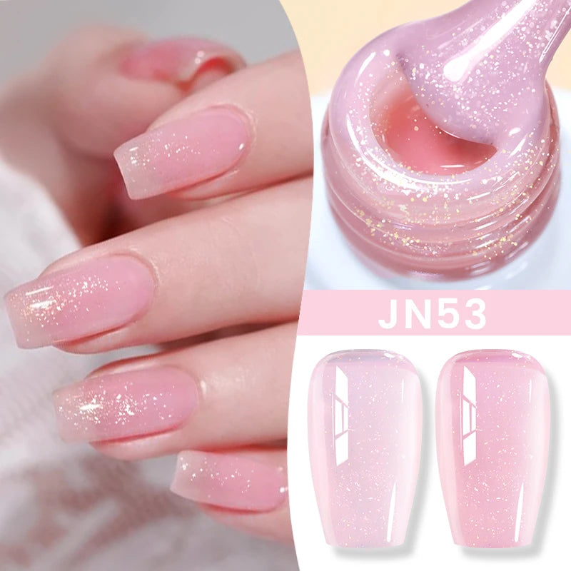 BORN PRETTY Jelly Nude Gel Nail Polish 10ml Light Pink