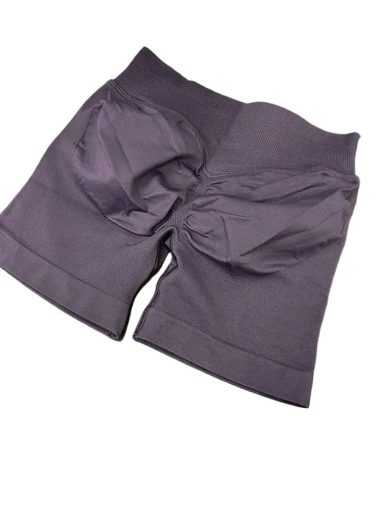 women's fitness shorts 4.5" Seamless Scrunch Bum Yoga & Gym Shorts Butt-Lifting Fitness Pants Vervelle