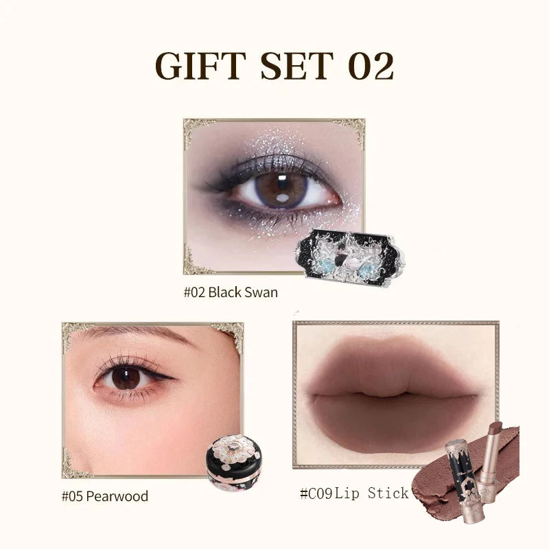Flowerknows All-In Makeup Kit: Eyeshadow, Lipstick & Blush