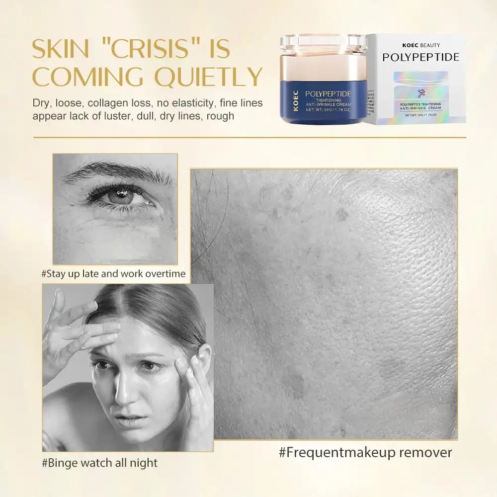 50g KOEC Polypeptide Tightening Anti-Wrinkle Cream Soothing Fading Fine Lines