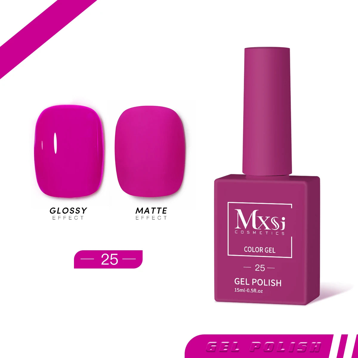 Mxsi 15ml Gel Nail Polish Neon & Pastel UV Gel Varnish