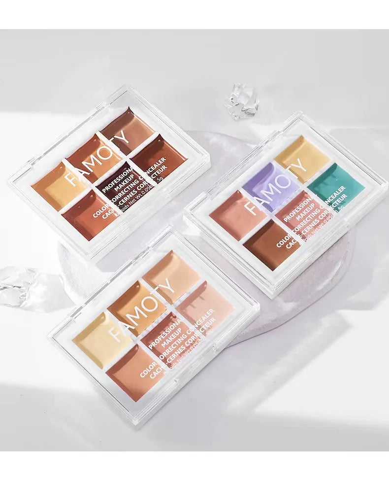 9-Tone Concealer Palette – Full Coverage for Acne, Dark Circles & Brightening Vervelle
