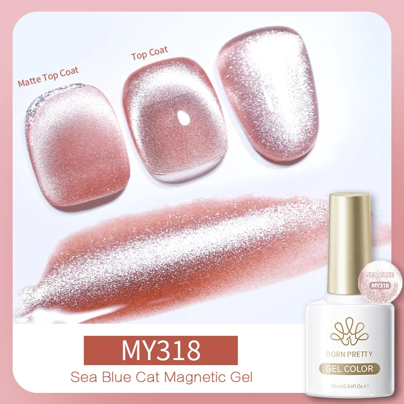 BORN PRETTY 10ml Silver Cat Magnetic Gel Nail Polish