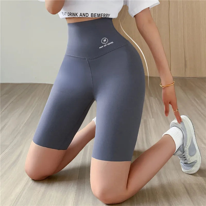 Sports Short Leggings Gym Fitness Push Up Shorts Women Yoga Slim Fit Half Pants Elastic High Waist Summer Thin Workout Tights Vervelle