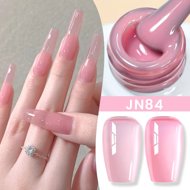 BORN PRETTY Jelly Nude Gel Nail Polish 10ml Light Pink