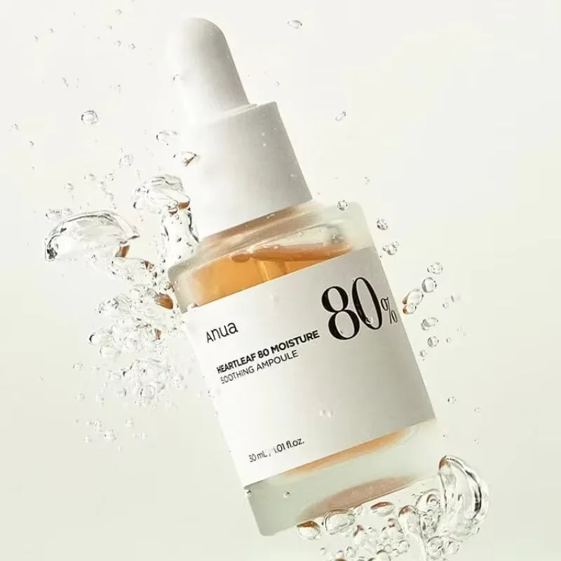 Anua Korean Skincare Heartleaf 80 Ampoule - 80% Extract for Redness & Sensitive Skin, Clinically Tested
