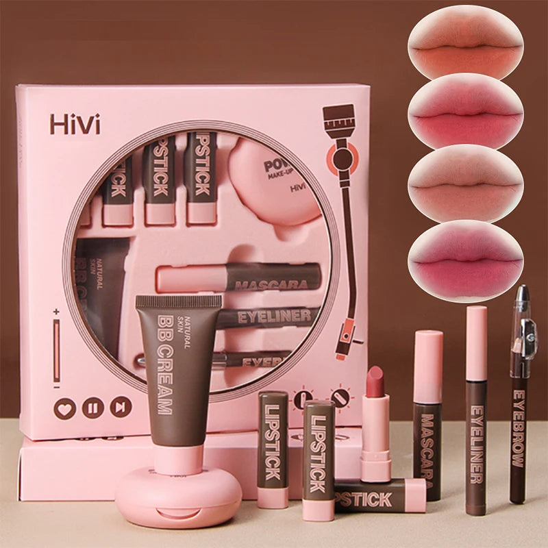 HiVi Limited Edition Makeup Gift Box – Lipstick & Powder