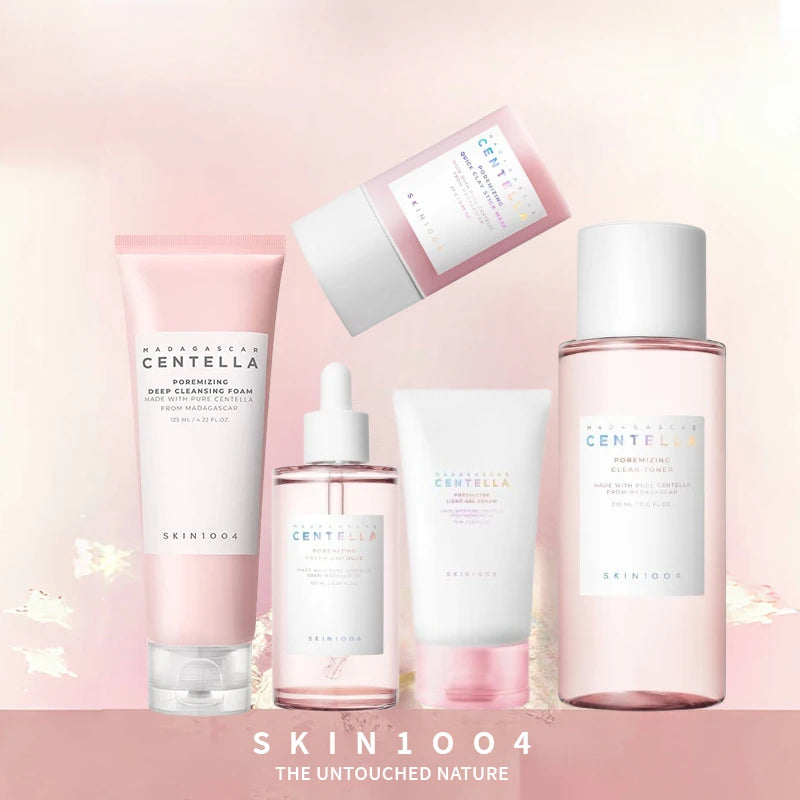 Centella Pink Salt Clear Toner Deep Foam Cleanser Face beauty Products Set