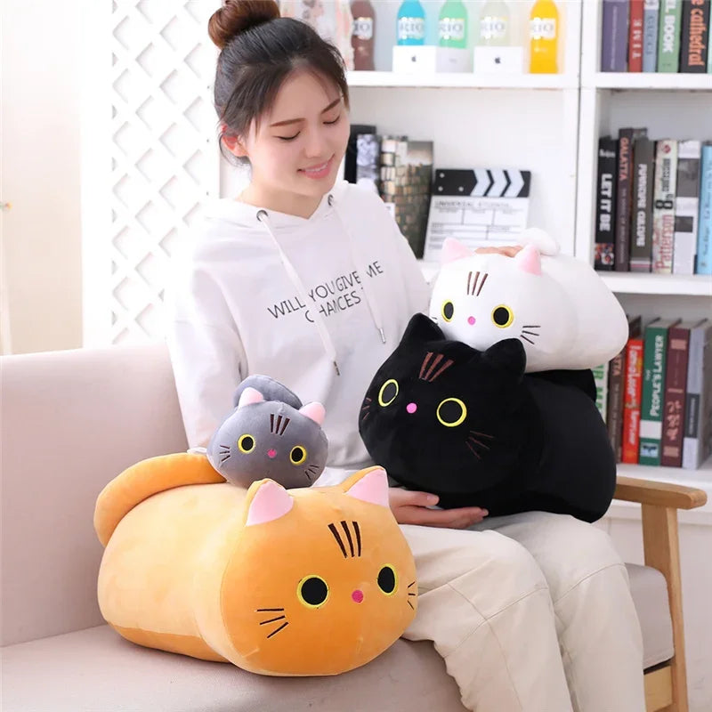 Kawaii Cat Plush Pillow Vervelle